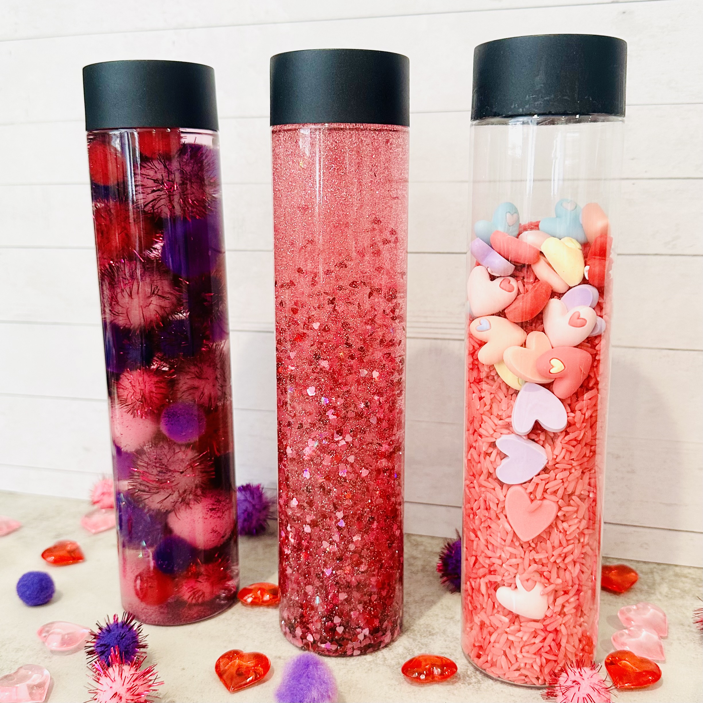 DIY Valentines Day Sensory Bottles