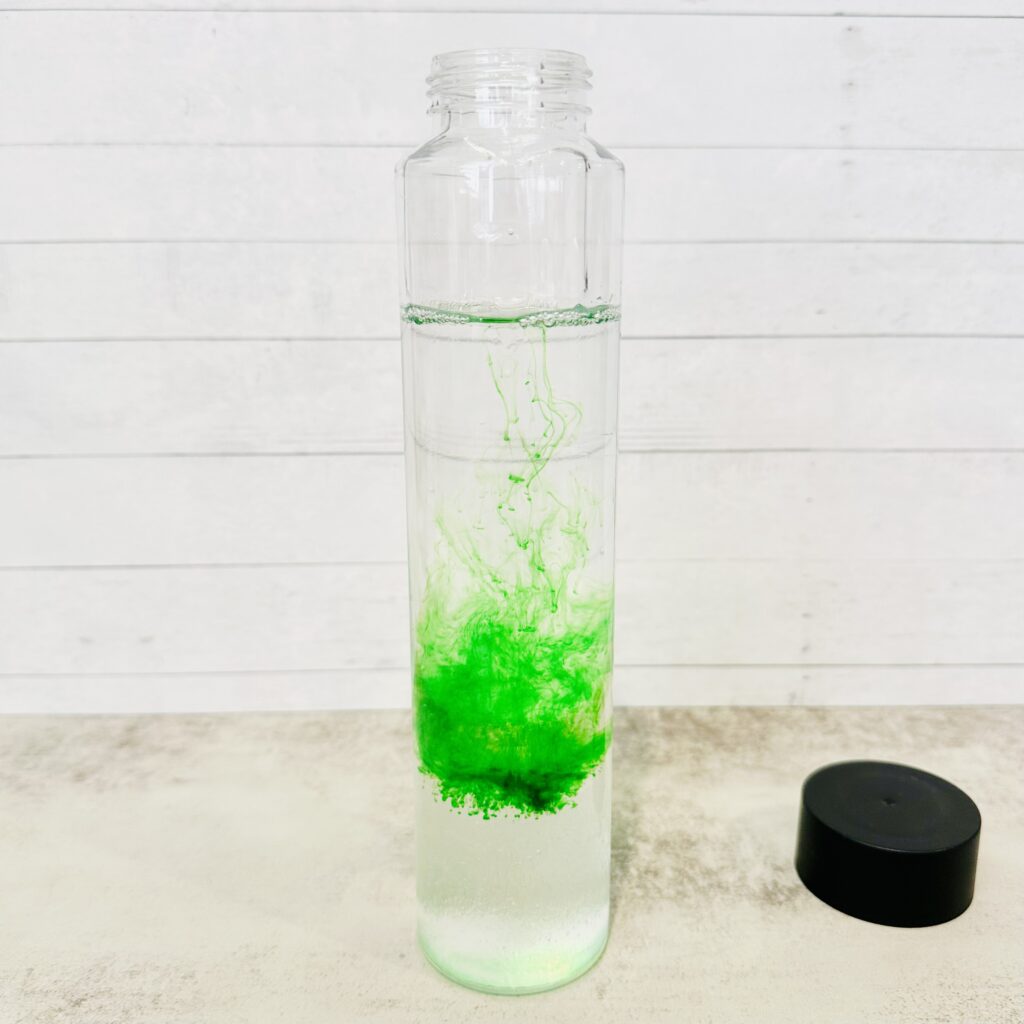 DIY Glitter & Shamrocks St Patrick's Day Sensory Bottle