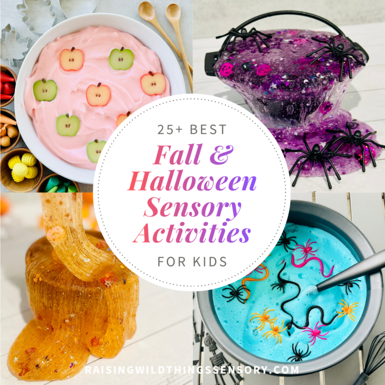 Fall & Halloween Sensory Bins and Activities
